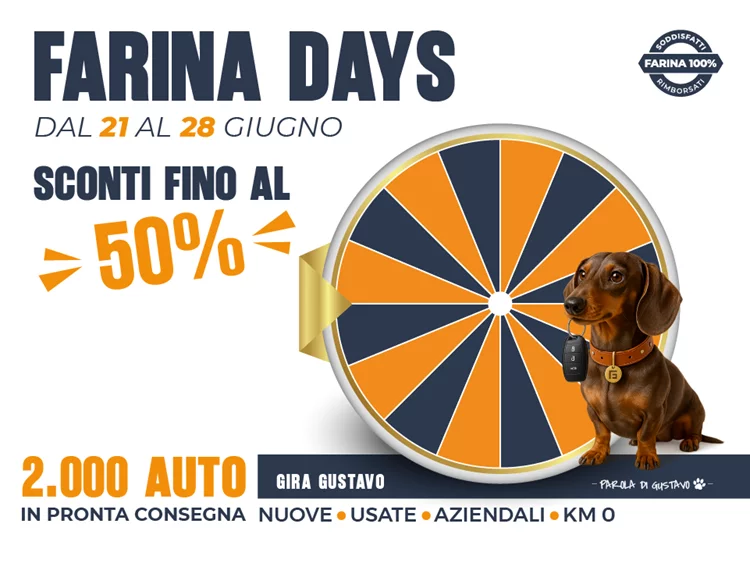 Farina Days dal 21 al 28 giugno