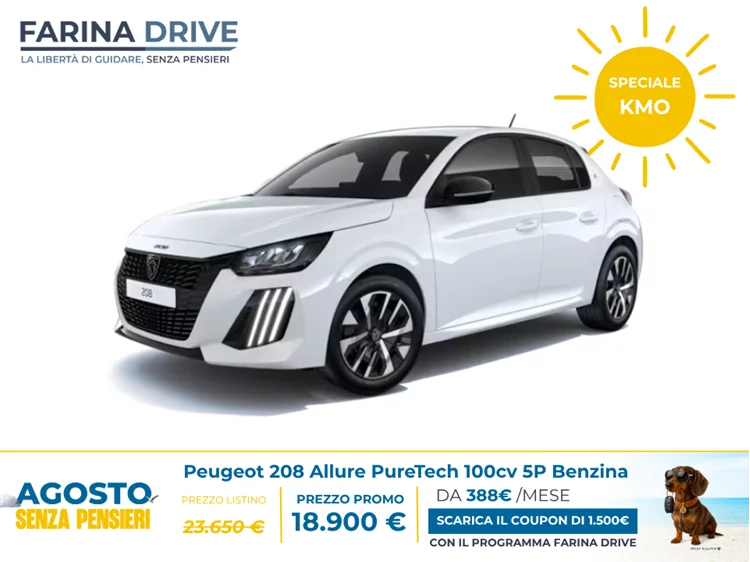 KM0 - Peugeot 208 5P  - ALLURE PureTech 100 S&S