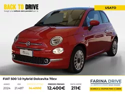 FIAT 500 1.0 hybrid Dolcevita 70cv