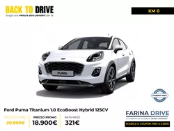 Ford Puma Titanium 1.0 EcoBoost Hybrid 125CV Trasmissione manuale a 6 rapporti Trazione anteriore