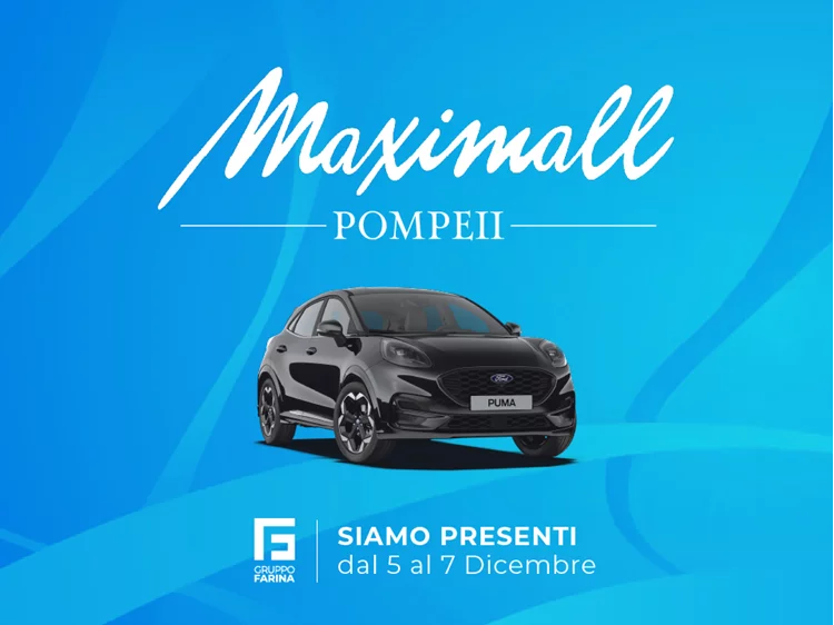  Ford Puma in esposizione al Maximall Pompeii dal 5 al 7 dicembre 2025